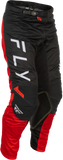 Fly Racing Kinetic Mesh Center Pants Black/White/Red Size 40 with BOA Fit System