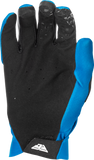 Fly Racing Pro Lite Gloves Blue/White XS - Lightweight Race Gloves with Touch Screen Compatibility