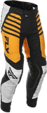 Fly Racing Youth Lite Pants Ca/Ny White/Black/Mustard Size 26