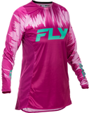 Fly Racing Women's Lite Jersey Pink/Turquoise XL - Lightweight Performance Riding Shirt