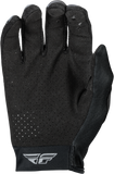 Fly Racing Women's Lite Gloves Black/Grey/White XL – Lightweight Race Gloves with Touch Screen Compatibility
