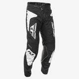 Fly Racing Kinetic Sym Pants CA/NY Black & White Size 34 – Versatile Motorcycle Riding Gear