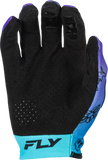 Fly Racing Youth Lite Outline Gloves Purple/Blue/Black - Part Number 379-715YM