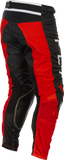 Fly Racing Kinetic Mesh Center Pants Black/White/Red Size 40 with BOA Fit System