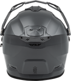 FLY Racing Trekker Solid Helmet Grey Small – Versatile Off-Road, Street, and Snow Helmet with ECE and DOT Approval