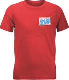 Fly Racing Youth Graffiti Tee in Red Yellow (Part Number 354-0415YL)