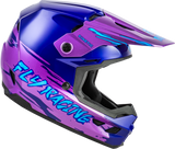 FLY Racing Youth Kinetic Surge Helmet Pink/Purple/Teal Ys - Lightweight Off-Road Motorcycle Helmet with Advanced Ventilation and Safety Features