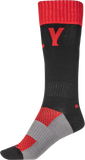 Fly Racing MX Pro Socks Red/Black Large/Extra Large - Comfortable Boot-Length Performance Socks