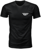Fly Racing 354-0404L Fly Staple Tee Black Large – Comfortable 100% Cotton Crew Neck T-Shirt
