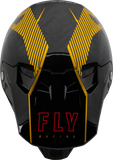 Fly Racing Youth Formula Carbon Tracer Helmet Gold/Black YL with Advanced Impact Protection