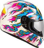 Fly Racing Revolt Space Creep Helmet Light Blue/White/Pink Small