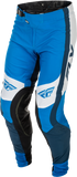 Fly Racing Lite Pants Blue/White Size 36 – Lightweight Motorcycle Riding Pants with Flexibility and Protection