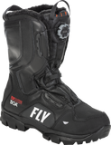 Fly Racing Marker Boa Boot Black Size 10 - Durable Motorcycle Footwear