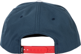 Fly Racing Fly Half Wing Hat Blue/Red - Adjustable Snapback with Curved Bill