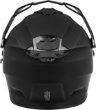 Fly Racing Trekker CW Solid Helmet with Electric Shield in Matte Black, Part Number 73-313662X