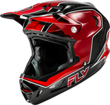 Fly Racing Werx R Flow Carbon Helmet Black Carbon/Red XL – Lightweight Impact-Absorbing Motorcycle Helmet