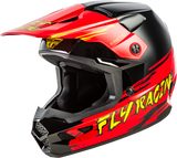 FLY Racing Youth Kinetic Surge Helmet Black/Red/Yellow - Part #73-8726YL