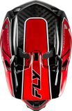 Fly Racing Yth Werx R Flow Carbon Helmet - Black Carbon/Red Yellow for Youth Riders
