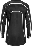 Fly Racing Youth Rayce Bicycle Jersey Black/White YXL - Long Sleeve Performance Cycling Jersey