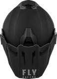 Fly Racing Trekker CW Solid Helmet with Electric Shield in Matte Black, Part Number 73-313662X