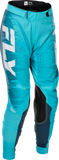 Fly Racing Women's Lite Pants Aqua/Navy/White Size 07/08 - Lightweight Athletic Fit with Comfort Mesh Liner