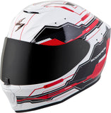 Exo R420 Full Face Helmet Techno White/Red Xl