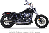 Comp S Slip On Dyna/Sportster Chrome W/Cf End Cap
