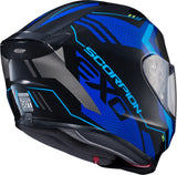 Exo R420 Full Face Helmet Seismic Blue 2x