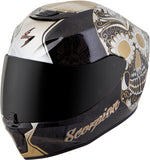 Exo R420 Full Face Helmet Sugarskull Black/Gold 2x