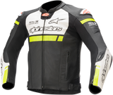 ALPINESTARS Missile Ignition Airflow Leather Jacket - Black/White/Yellow - US 40 / EU 50 3100220-125-50