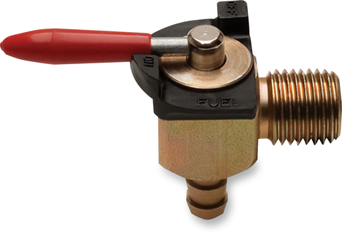 MOTION PRO 90 Degree Fuel Valve - 1/4" NPT - 1/4" Barb 12-0085
