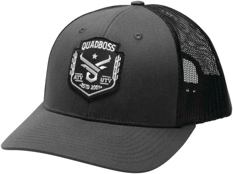 QB BARBWIRE HAT GREY SNAP
