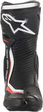 ALPINESTARS SMX+ Boots - Black/White/Red Fluorescent - US 10.5 / EU 45 2221019-1231-45