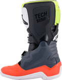 ALPINESTARS Tech 7S Boots - Black/Gray/Red/White/Yellow - US 4 2015017-9058-4