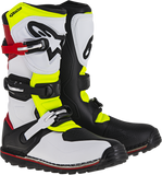 ALPINESTARS Tech-T Boots - White/Red/Yellow Fluorescent/Black - US 9 2004017-2351-9