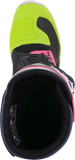 ALPINESTARS Tech 3S Boots - Black/Blue/Pink/White/Yellow - US 2 2014018-1176-2