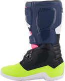 ALPINESTARS Tech 3S Boots - Black/Blue/Pink/White/Yellow - US 5 2014018-1176-5