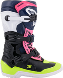 ALPINESTARS Tech 3S Boots - Black/Blue/Pink/White/Yellow - US 7 2014018-1176-7