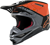 ALPINESTARS Supertech M8 Helmet - Triple - MIPS - Orange/Mid Gray/Black Glossy - XL 8301319-4184-XL