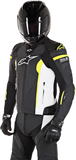 ALPINESTARS Missile Leather Jacket - Black/White/Yellow - US 38 / EU 48 3100118-1260-48