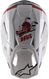 ALPINESTARS Supertech M8 Helmet - Deus Ex Machina - MIPS - Black/White/Red - 2XL 8302120-1203-2X