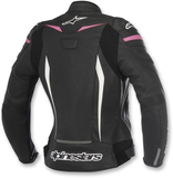 ALPINESTARS Stella GP Plus R v2 Leather Jacket - Black/White/Pink - US 4 / EU 40 3110517-1039-40