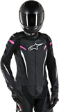 ALPINESTARS Stella GP Plus R v2 Leather Jacket - Black/White/Pink - US 4 / EU 40 3110517-1039-40