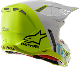 ALPINESTARS Supertech M8 Helmet - Anaheim 20 - White/Yellow/Turquoise - 2XL 8301920-2057-2X