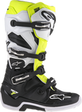 ALPINESTARS Tech 7 Enduro Boots - Black/White/Fluorescent Yellow - US 9 2012114-125-9