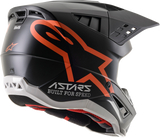 ALPINESTARS SM5 Helmet - Compass - Matte Black/Orange Fluo - XS 8303321-1149-XS