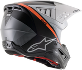 ALPINESTARS SM5 Helmet - Rayon - Black/White/Orange - Large 8304121-1242-LG
