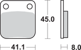 SBS Off-Road Sintered Brake Pads - 536SI 536SI