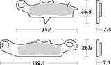 SBS Off-Road Sintered Brake Pads - Kawasaki - 798SI 798SI