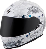 Exo T510 Full Face Helmet Azalea White/Silver Md